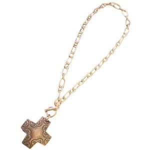 Retired Silpada Sterling Silver "Virtuosity" Cross Pendant Necklace N0557